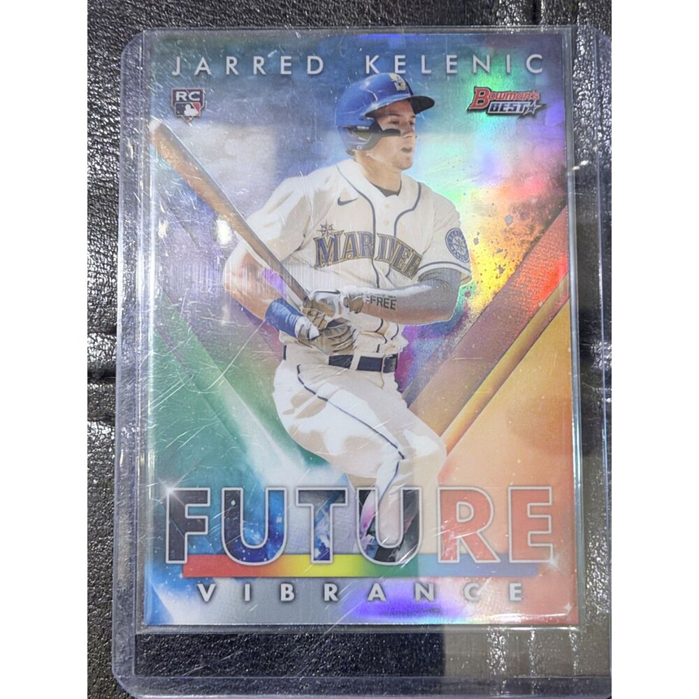 2021 Bowman's Best Future Vibrance Jarred Kelenic RC #BFV-12 Mariners
